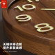 Polaris New Chinese Style Luminous Solid Wood Wall Clock