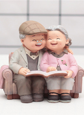 创意客厅酒柜电视柜父母小摆件