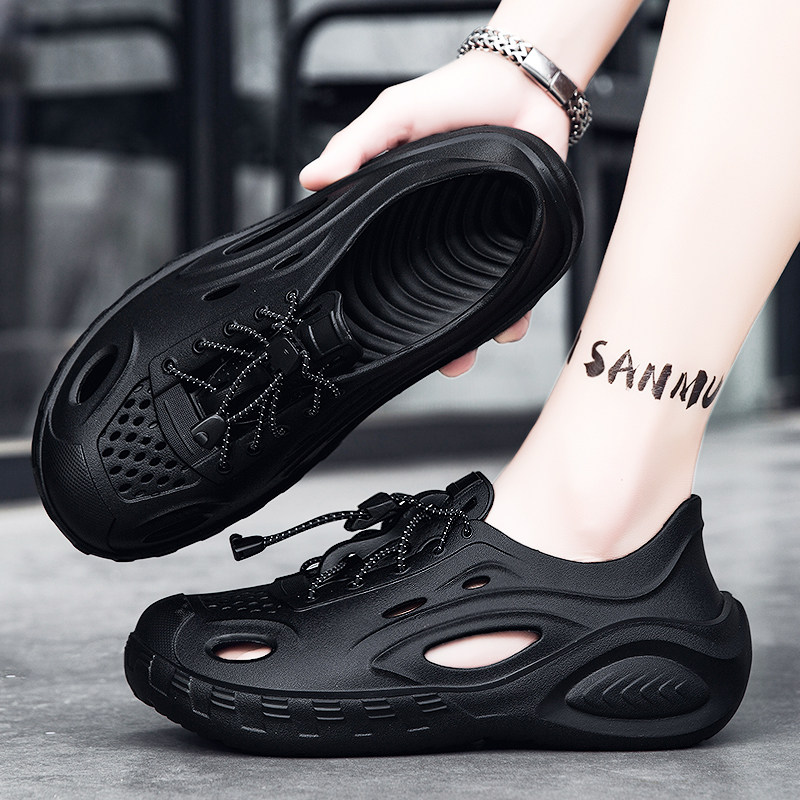 凉鞋男士夏季外穿踩屎感运动防滑防臭耐磨开车户外沙滩包头洞洞鞋,淘宝优惠券,粉丝福利购,淘宝优惠卷