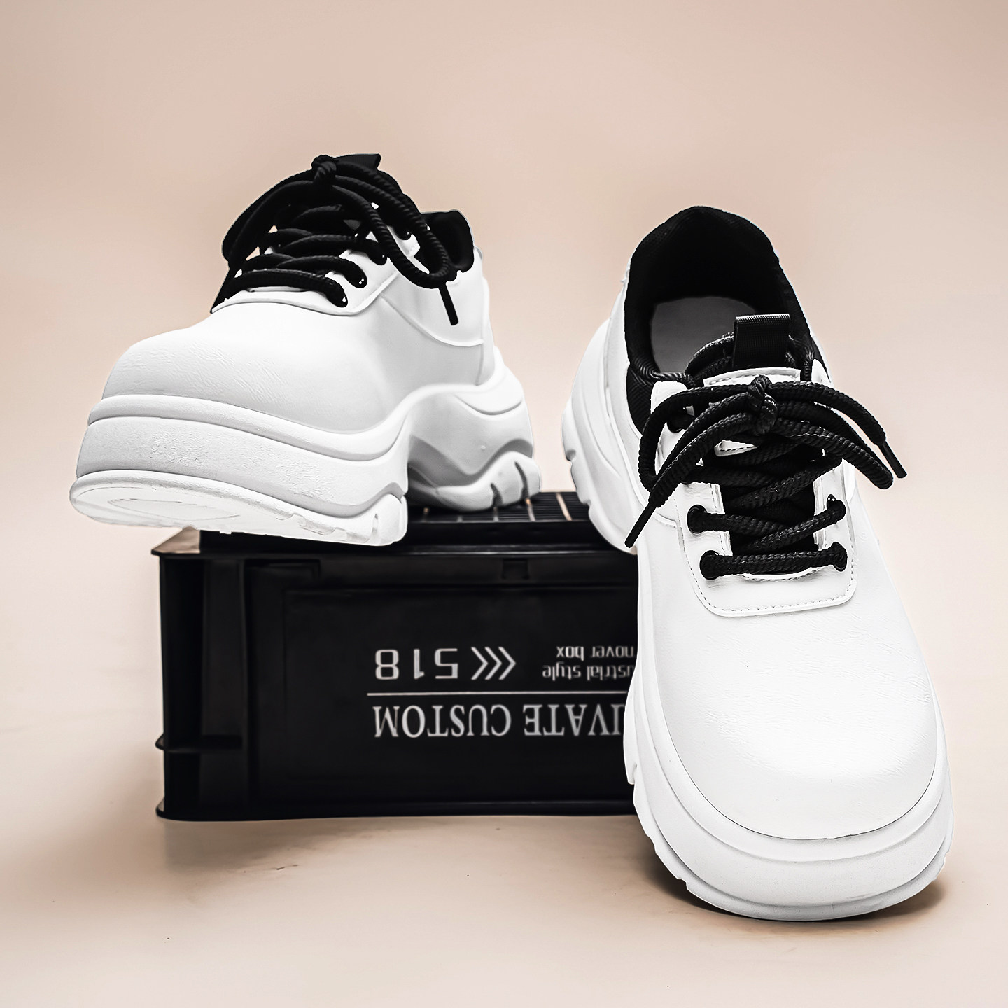 德比男鞋冬季商务休闲年轻人英伦白色高级感软底增高工装大头皮鞋,淘宝优惠券,粉丝福利购,淘宝优惠卷