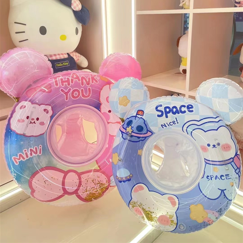 加厚婴幼儿童游泳圈，男女宝宝家用救生圈1-2-3岁坐圈防侧翻腋下圈-第3张图片-提都小院