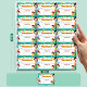 Mini English small certificate sticker for elementary school students English star reward sticker for encouragement of children to learn sticker for children English English star praise letter sticker creative small certificate paper