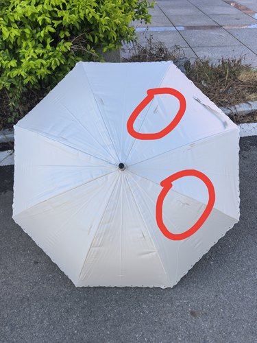 出微瑕疵 简约镂空成人女士8骨加固抗风伞轻量女生黑胶防风晴雨伞 - 图1