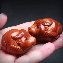 Brazilian large olive core the source of life hand-carved double-sided carved olive core hand-held health ball