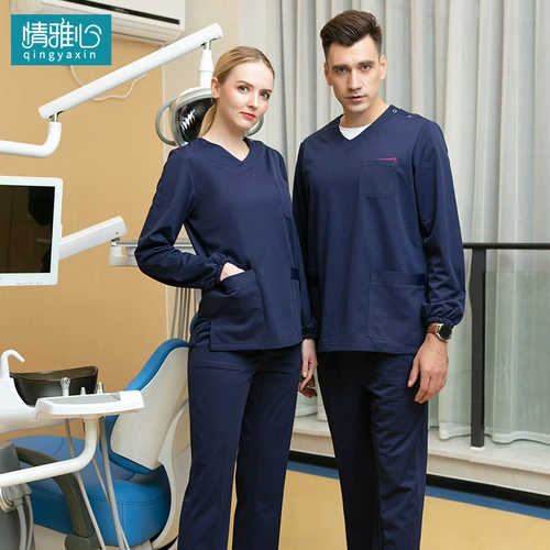 Комплект, послеоперационный лонгслив, униформа врача для работы, короткий рукав, рабочая одежда