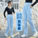 Униформа медсестры, белые зимние розовые штаны, эластичная талия, большой размер, увеличенная толщина