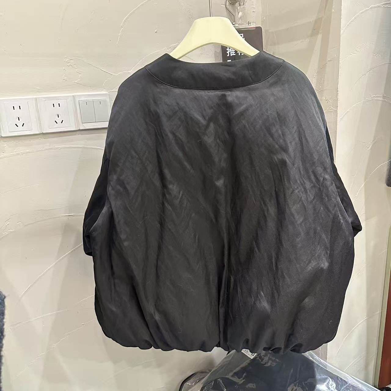 高端欧货人丝90白鹅绒羽绒服女高级感气质通勤简约百搭保暖外套 - 图0