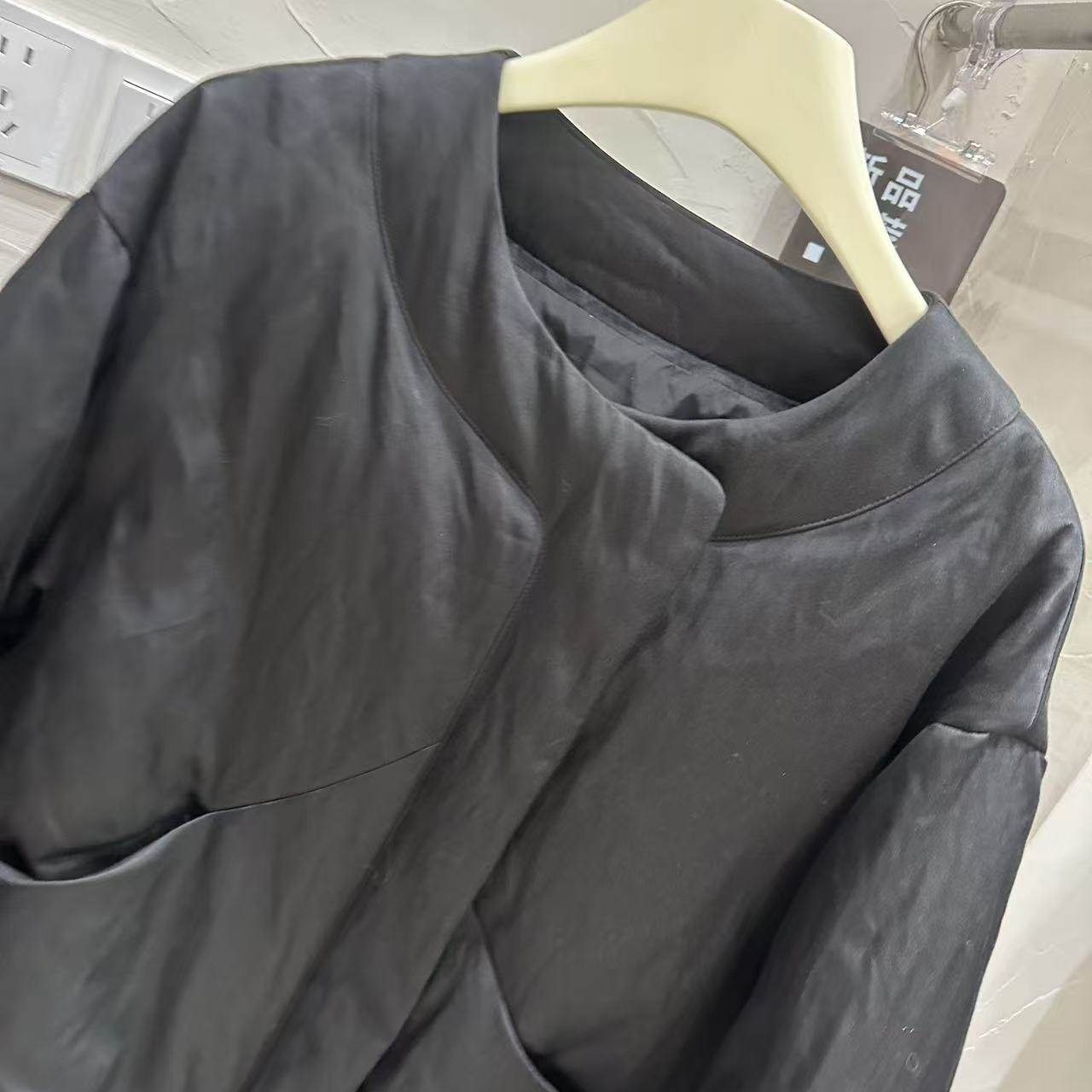 高端欧货人丝90白鹅绒羽绒服女高级感气质通勤简约百搭保暖外套 - 图1