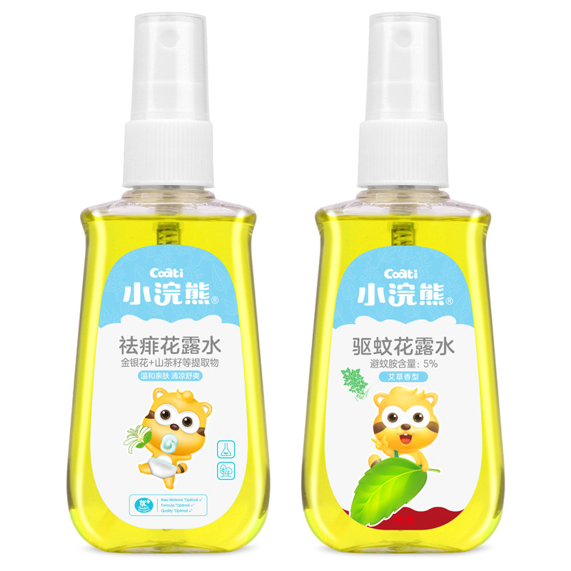 小浣熊儿童驱蚊花露水 乐尚母婴防蚊水
