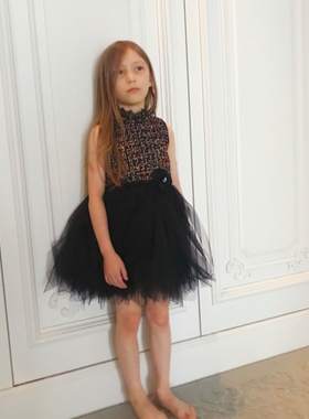 水晶项链蕾丝锁骨颈饰女童走秀