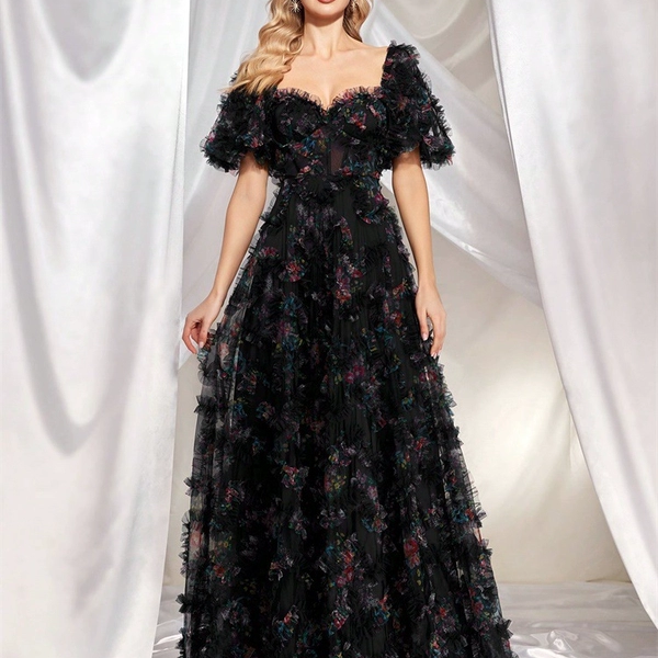 欧美新款晚装高级晚礼服短袖修身party宴会连衣裙生日写真拍照裙,淘宝优惠券,粉丝福利购,淘宝优惠卷