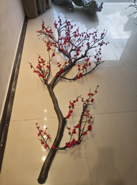 干树枝落地吊顶墙面花干树枝