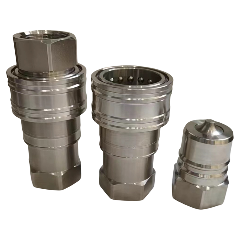 316L不锈钢液压快速接头ISO7241-A开闭式双自封高压快接头内螺纹G,淘宝优惠券,粉丝福利购,淘宝优惠卷