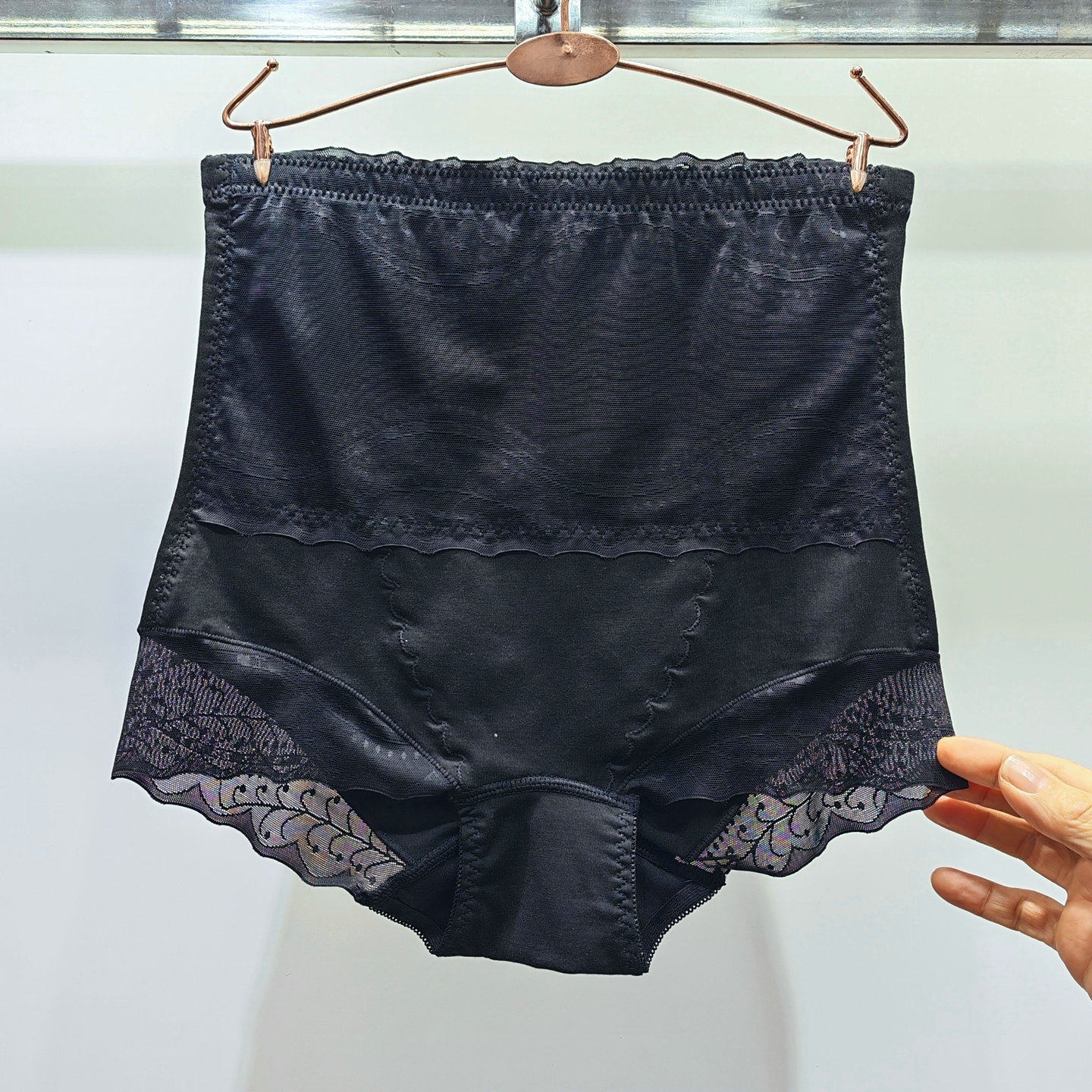 戴莉丝8243中高腰收腹提臀女士蕾丝产后塑身透气莫代尔棉无痕内裤,淘宝优惠券,粉丝福利购,淘宝优惠卷