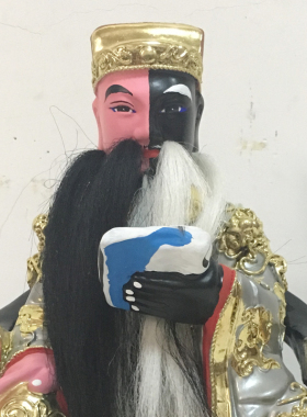 香樟木雕神像阴阳司公像