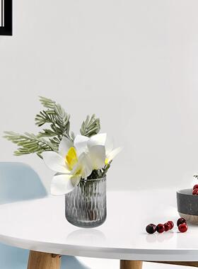 简约现代样板房前台花小摆件客厅茶几洽谈桌绿植假花软装搭配摆设