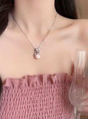 银色八芒星吊坠项链女2026新款轻奢高级感锁骨链小众精致颈链配饰