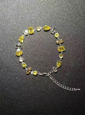Vintage Zircon Bracelet夏日糖果锆石手链闪耀精致小众设计手链
