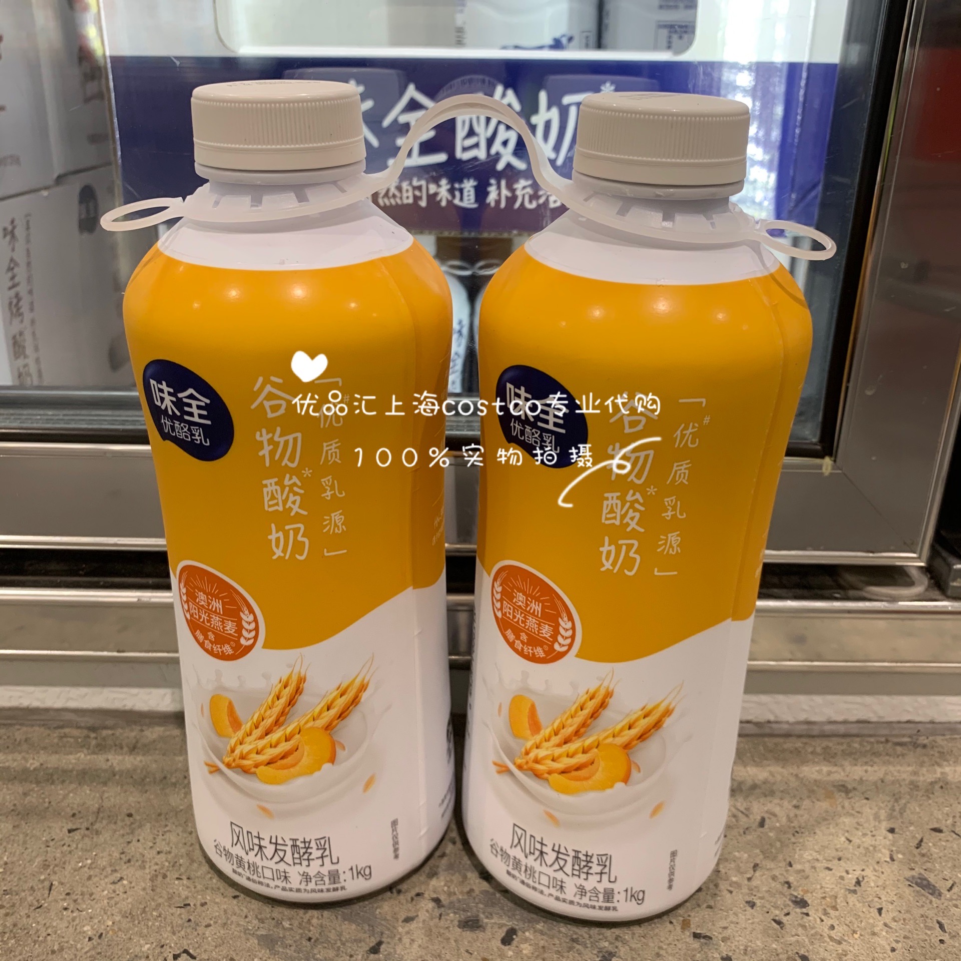 味全风味发酵乳原味酸奶2瓶烤酸奶生牛乳发酵开市客costco代购-图2