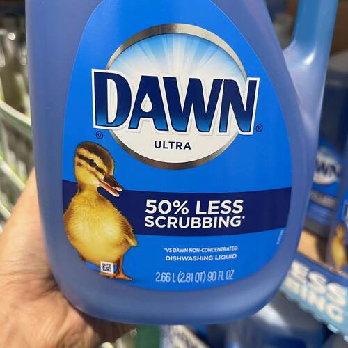 Y美国进口DAWN家用厨房去油污洗洁精洗碗精2.66L黄鸭costco开市客 - 图1