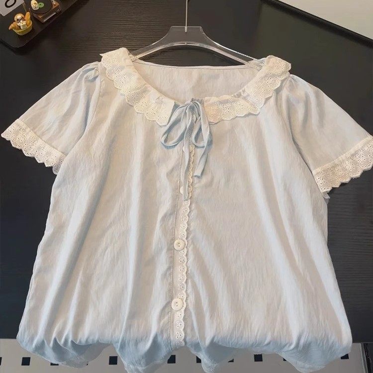 2025年新款睡衣女夏季短袖可爱娃娃领春秋天长袖大码家居服薄套装,淘宝优惠券,粉丝福利购,淘宝优惠卷