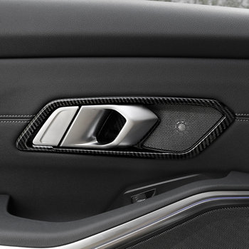 ເໝາະສຳລັບປີ 2020 3 Series modified carbon fiber interior interior 325i 325li central air vent gear panel decorative patch