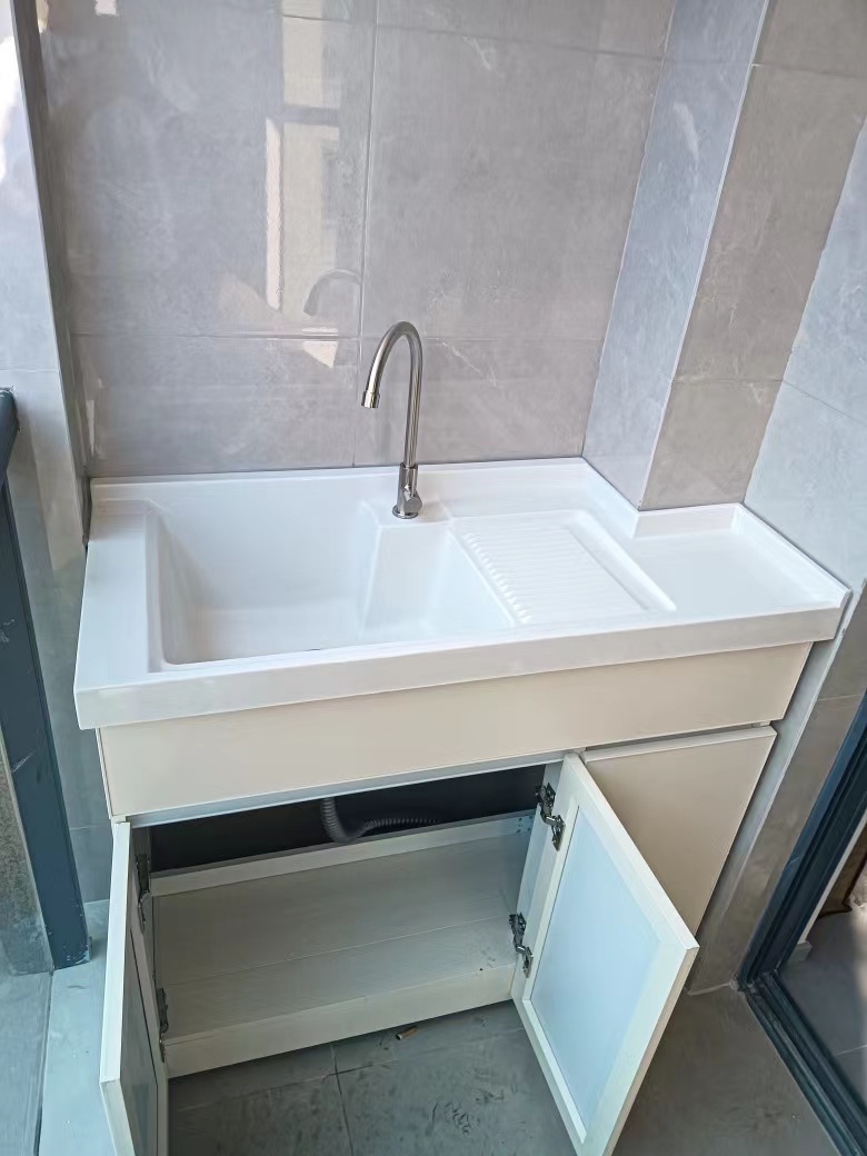 切角台盆阳台异形洗衣池洗衣盆洗手盆一体水池石英石定制洗衣机柜,淘宝优惠券,粉丝福利购,淘宝优惠卷