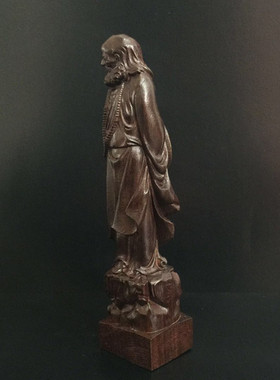 越南沉香木雕刻达摩祖师爷工艺品