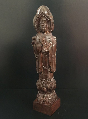 如意越南沉香木雕刻工艺品送子