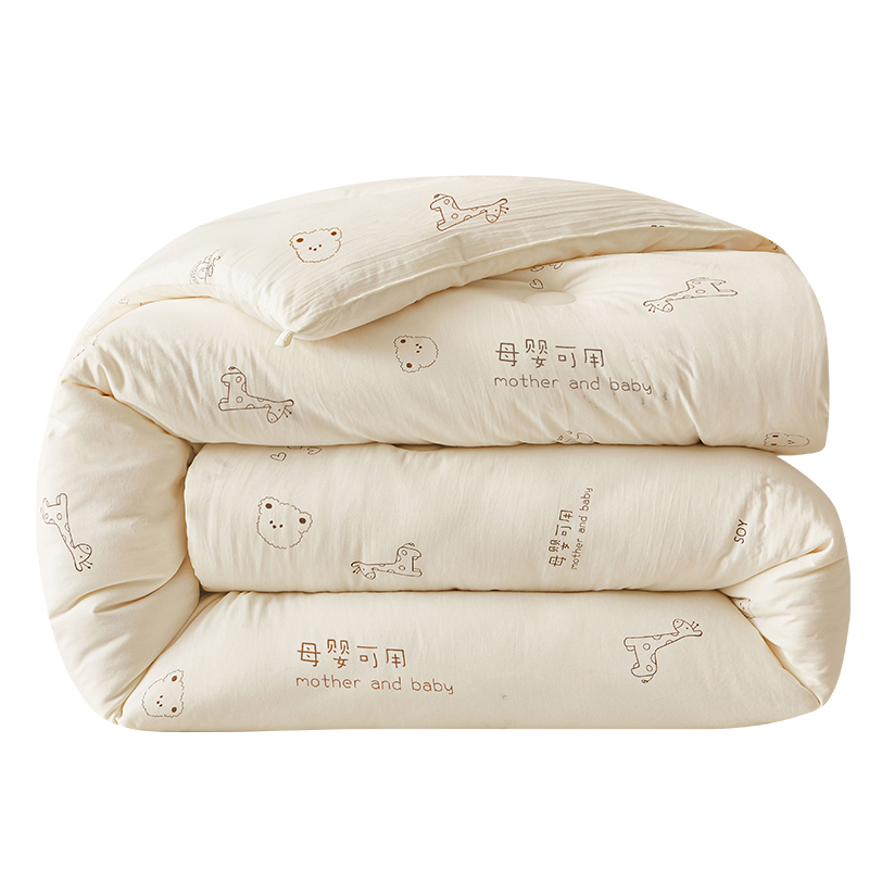 可机洗大豆被全棉夏被空调被纯棉薄被子加厚春秋冬季冬被芯可裸睡 - 图3