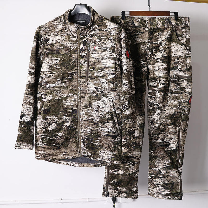 石墨烯 仿生迷彩软壳衣裤 男冬加绒防水保暖加厚抓绒狩猎裤登山裤,淘宝优惠券,粉丝福利购,淘宝优惠卷