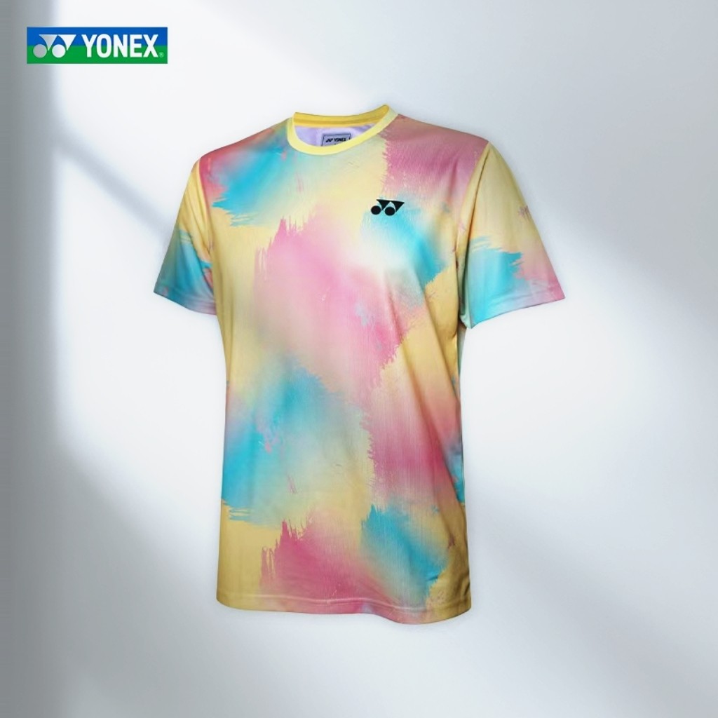 YONEX/尤尼克斯新款羽毛球服男女款运动短袖速干透气晕染T恤-3079,淘宝优惠券,粉丝福利购,淘宝优惠卷