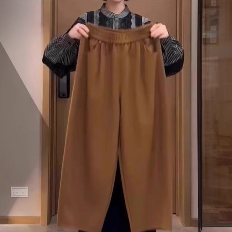 黑色阔腿休闲裤女2026年春秋季新款大码胖mm宽松显瘦垂感弯刀裤子,淘宝优惠券,粉丝福利购,淘宝优惠卷