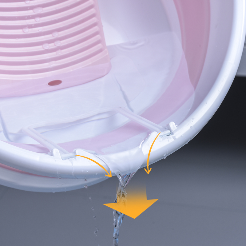 折叠盆洗衣盆带特大号搓衣板一体家用学生宿舍加厚脸盆搓衣盆塑料