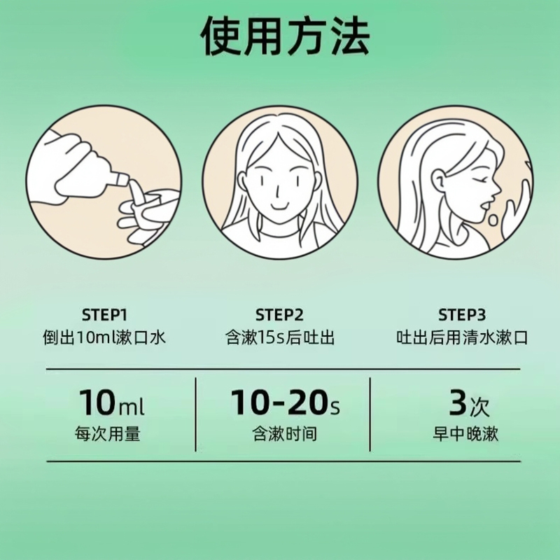 聚维酮碘含漱液漱口水除口臭持久留香口腔正畸防蛀牙清新口气 - 图1