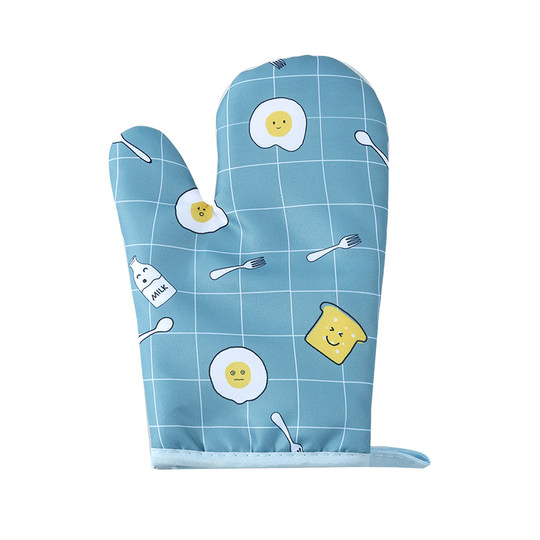 2 thickened microwave gloves with high temperature resistance and heat insulation