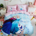 Phim hoạt hình lãng mạn đông lạnh cotton bốn mảnh Aisha Princess quilt cover tờ trẻ em bộ đồ giường ba mảnh - Bộ đồ giường bốn mảnh gối kèm chăn Bộ đồ giường bốn mảnh