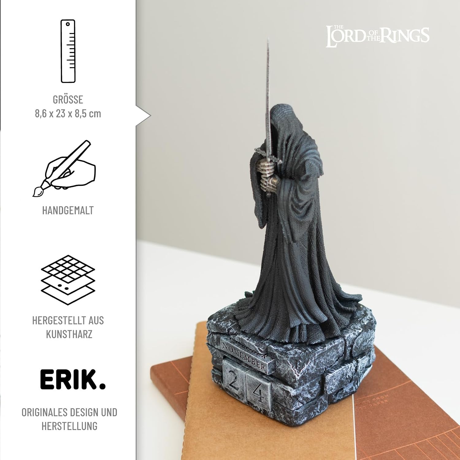 Lord of the Rings King of the Rings Perpetual Calendar Ornament Genuine