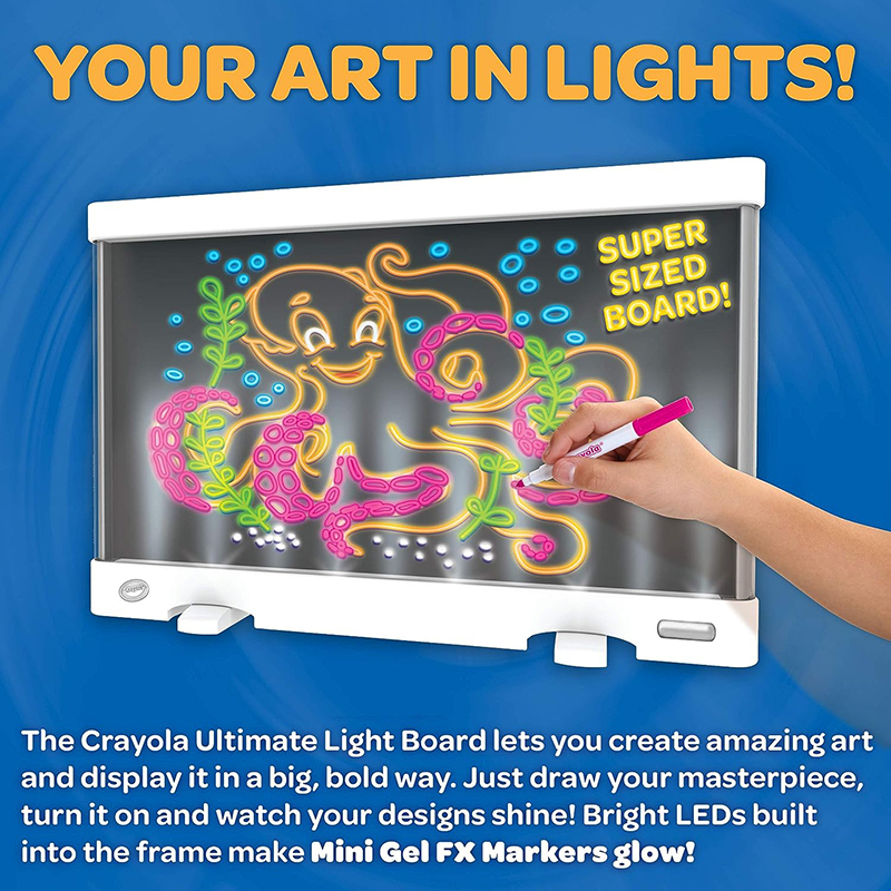 绘儿乐终极发光画板三种光效荧光可重用儿童玩具正品 Light Board-图3