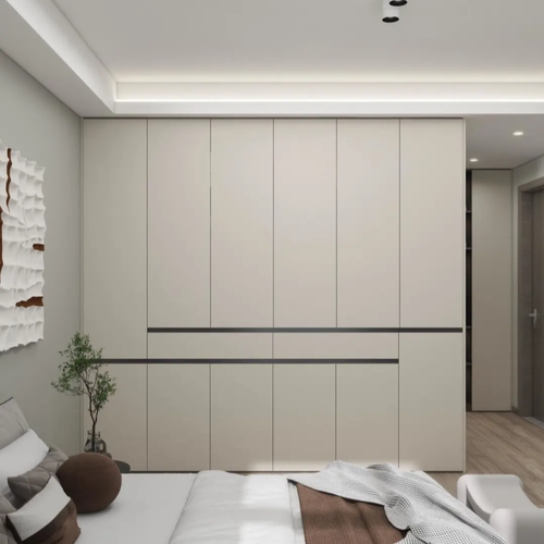 PET高光门板定制肤感柜门橱柜吊柜衣柜门鞋柜门酒柜门全屋定制 - 图1