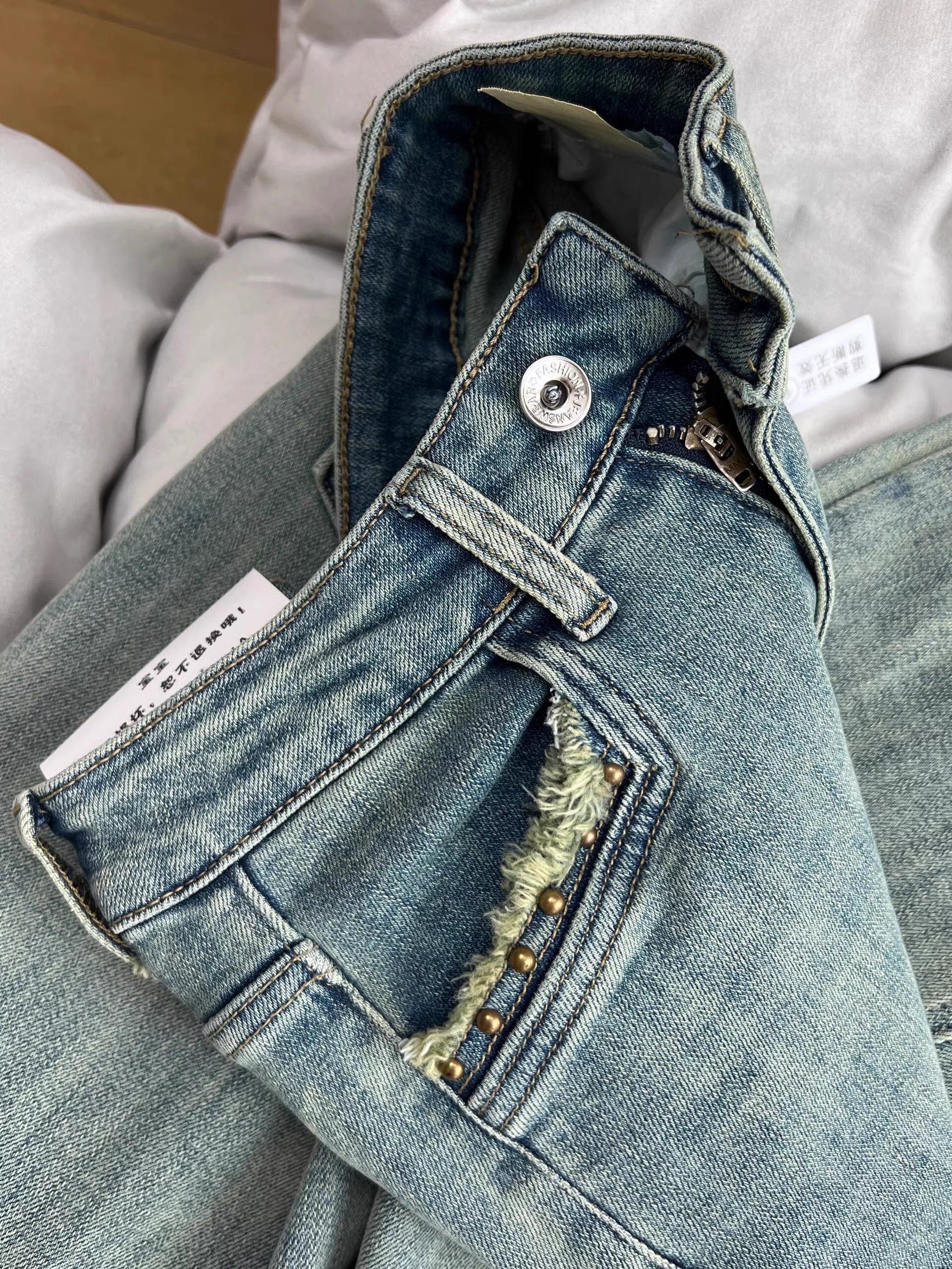 谁穿谁好看美式辣妹微喇牛仔裤女春秋2025新款显瘦百搭休闲裤,淘宝优惠券,粉丝福利购,淘宝优惠卷