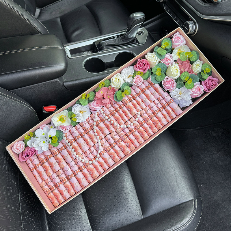 创意diy肥牛卷花束礼盒花艺包装有钱花手工礼物送男女朋友生日 - 图2