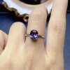 Alexander ring, pure sparkling, super beautiful, color changing, S925 silver set with 7*9mm