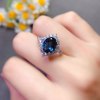 London Blue Topaz Ring Pure Body High Quality