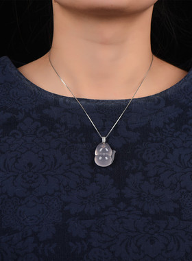 视频祝福分粉水晶狐狸吊坠招桃花