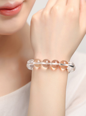 男女款天然白水晶收藏级手链手串