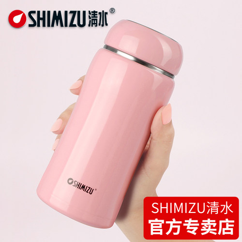 清水保温杯 女士不锈钢真空水杯儿童可爱迷你便携随身仕女保温杯 - 图3