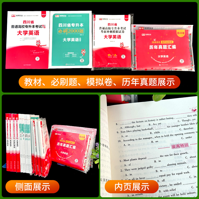 【送网课】备考2025库课官方四川专升本教材2025年统招专升本专升本复习资料2025教材历年真题必刷题四川省普通高校专升本复习资料 - 图2