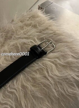 现货速发韩国东大门Londonflat纯色基本款牛皮皮带