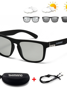 禧玛诺变色方形运动男女偏光眼镜